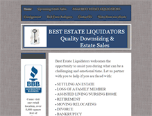 Tablet Screenshot of bestestateliquidators.net